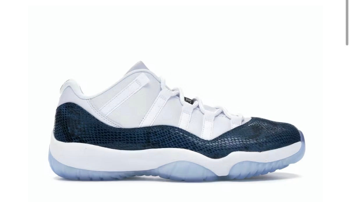 Jordan 11 Navy Snakeskin