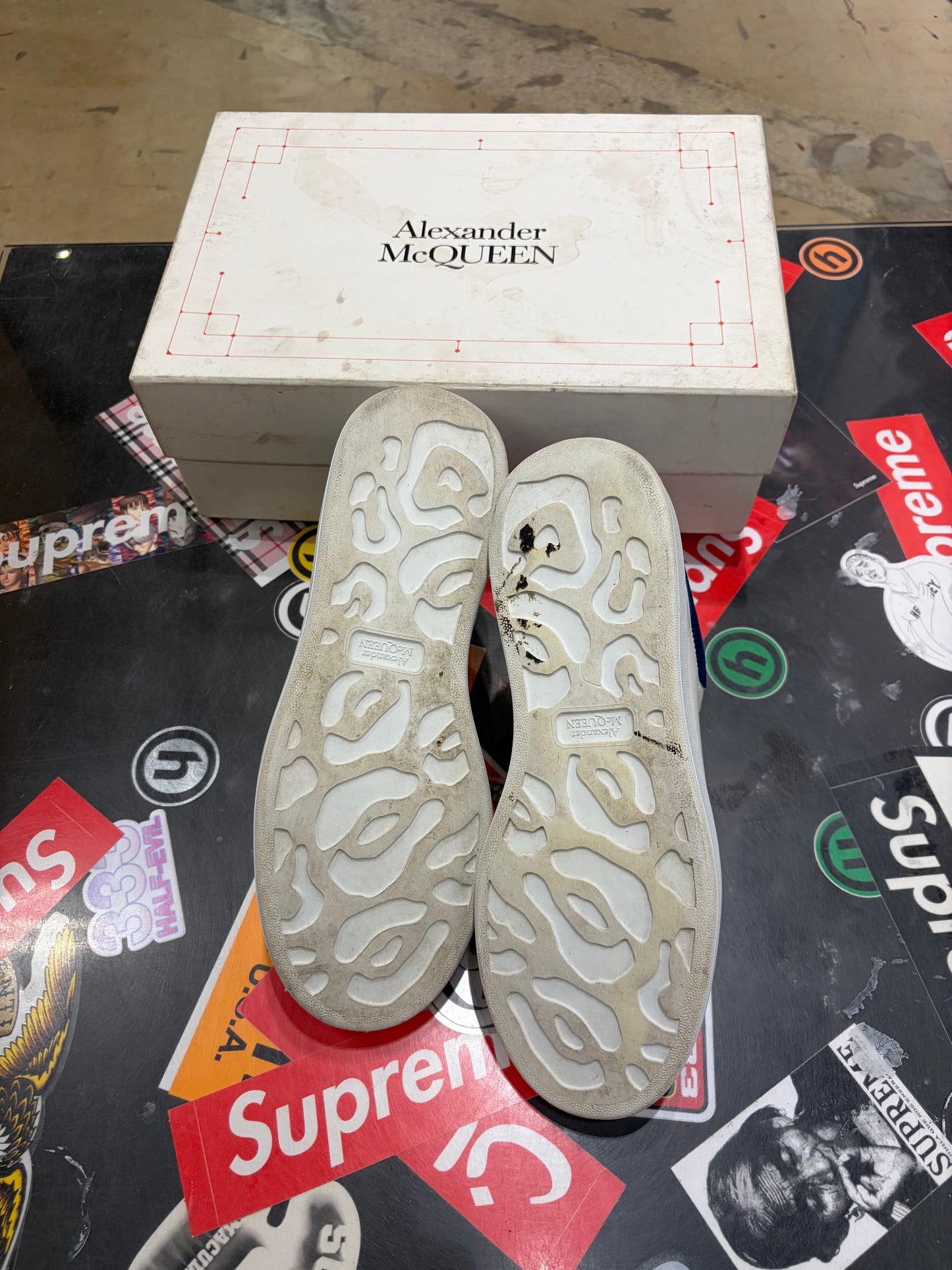 Alexander McQueen Blue Suede