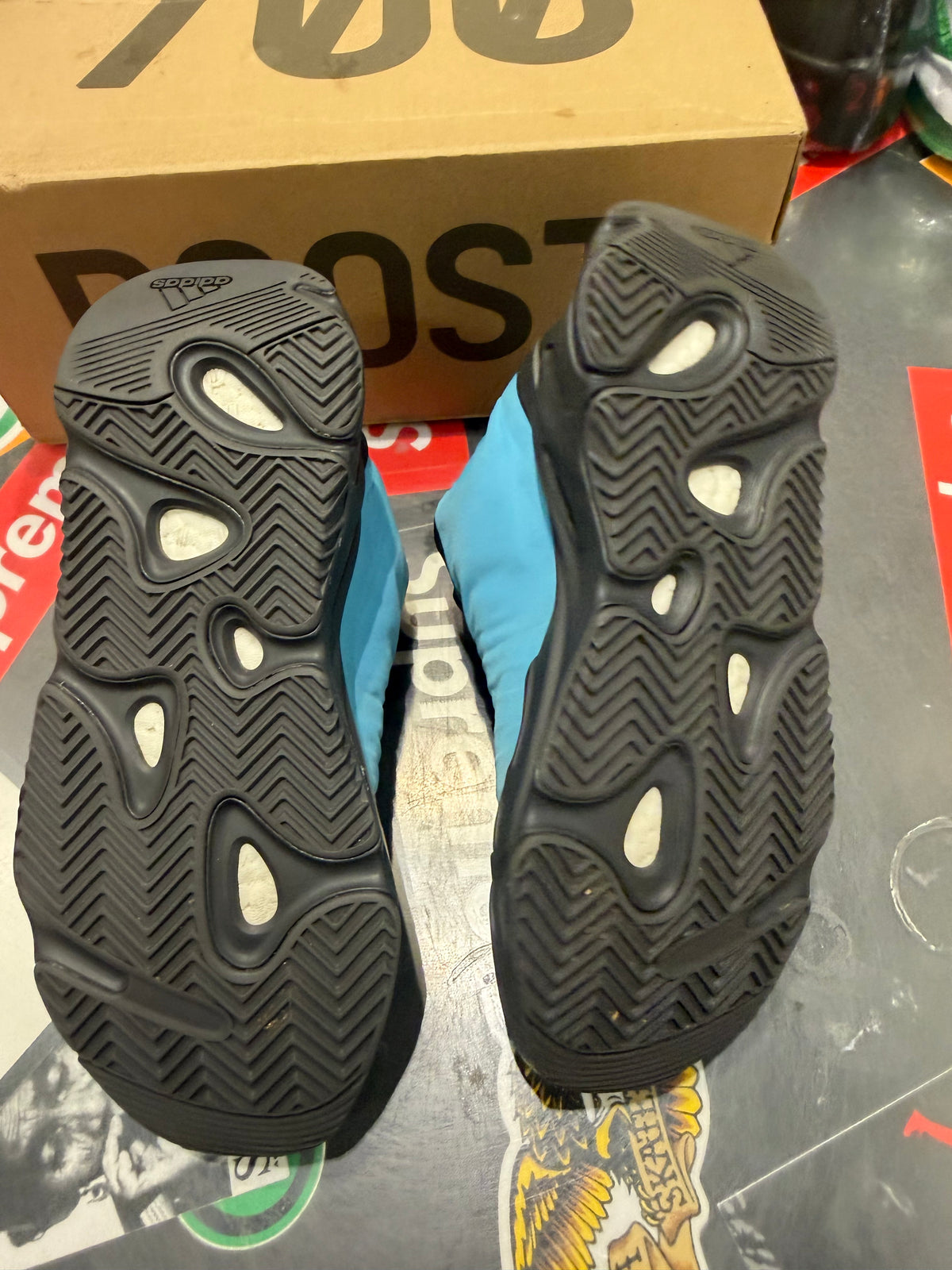 Yeezy 700 bright cyan