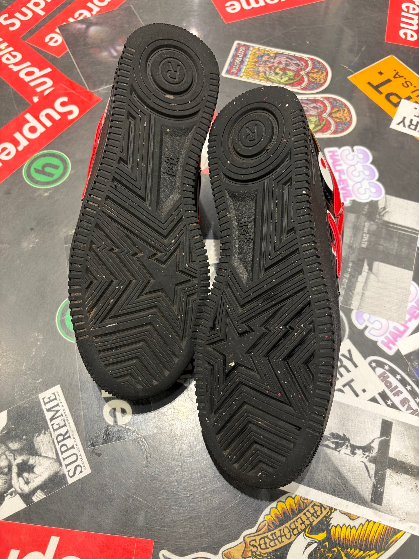 Bapesta Low Black/Red