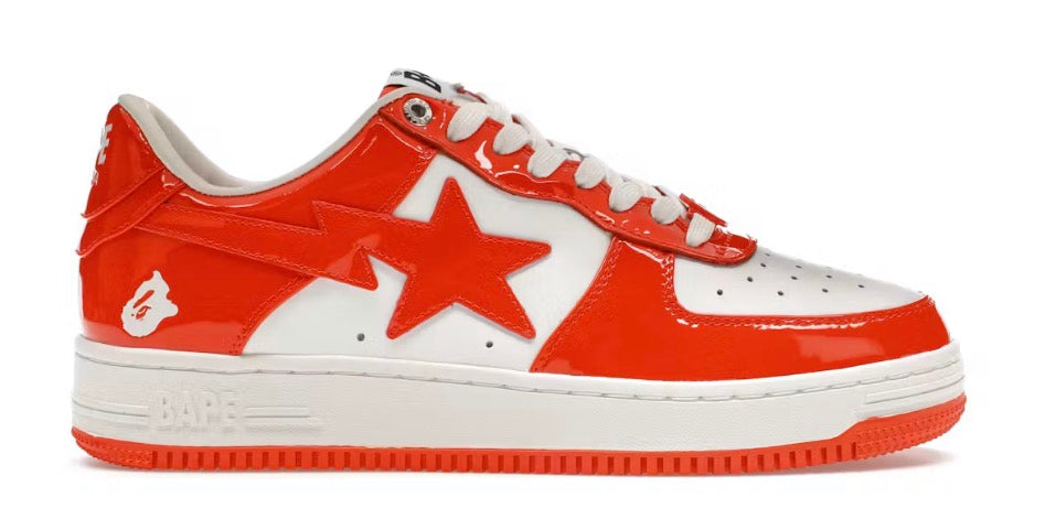 BapeSTA patent leather orange