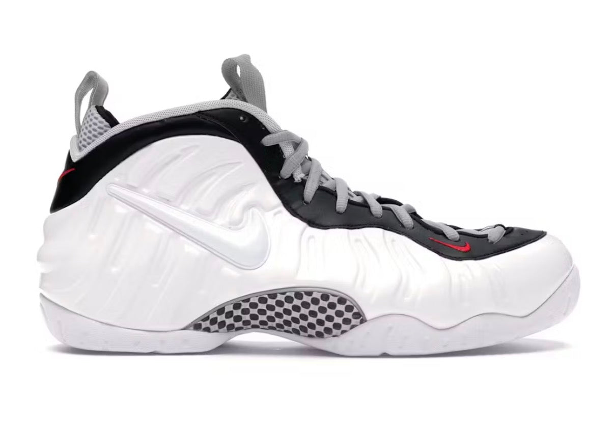 Foamposite Pro White Black University Red