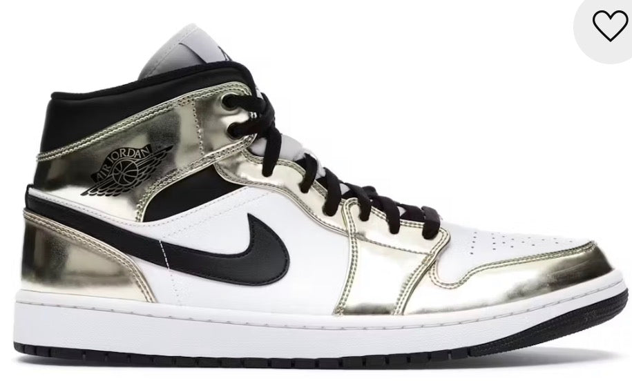 Jordan 1 Mid Metallic Gold