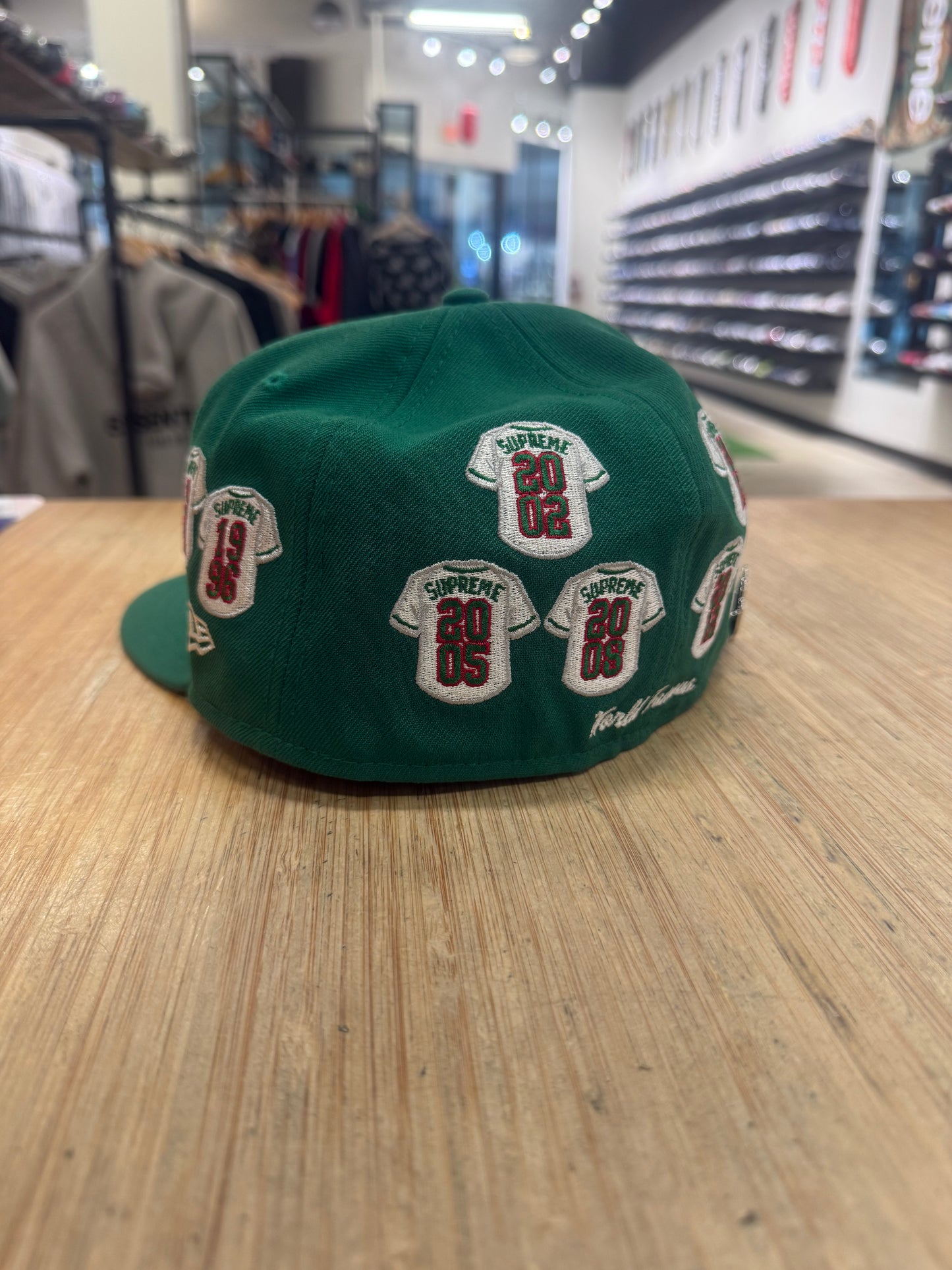 Supreme Jerseys Box Logo Hat Green
