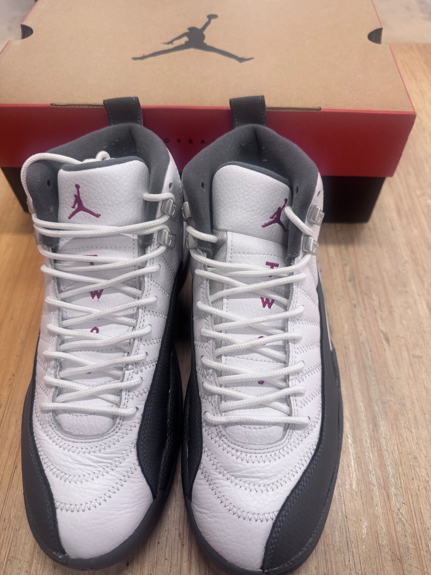 Jordan 12 White/Dark grey