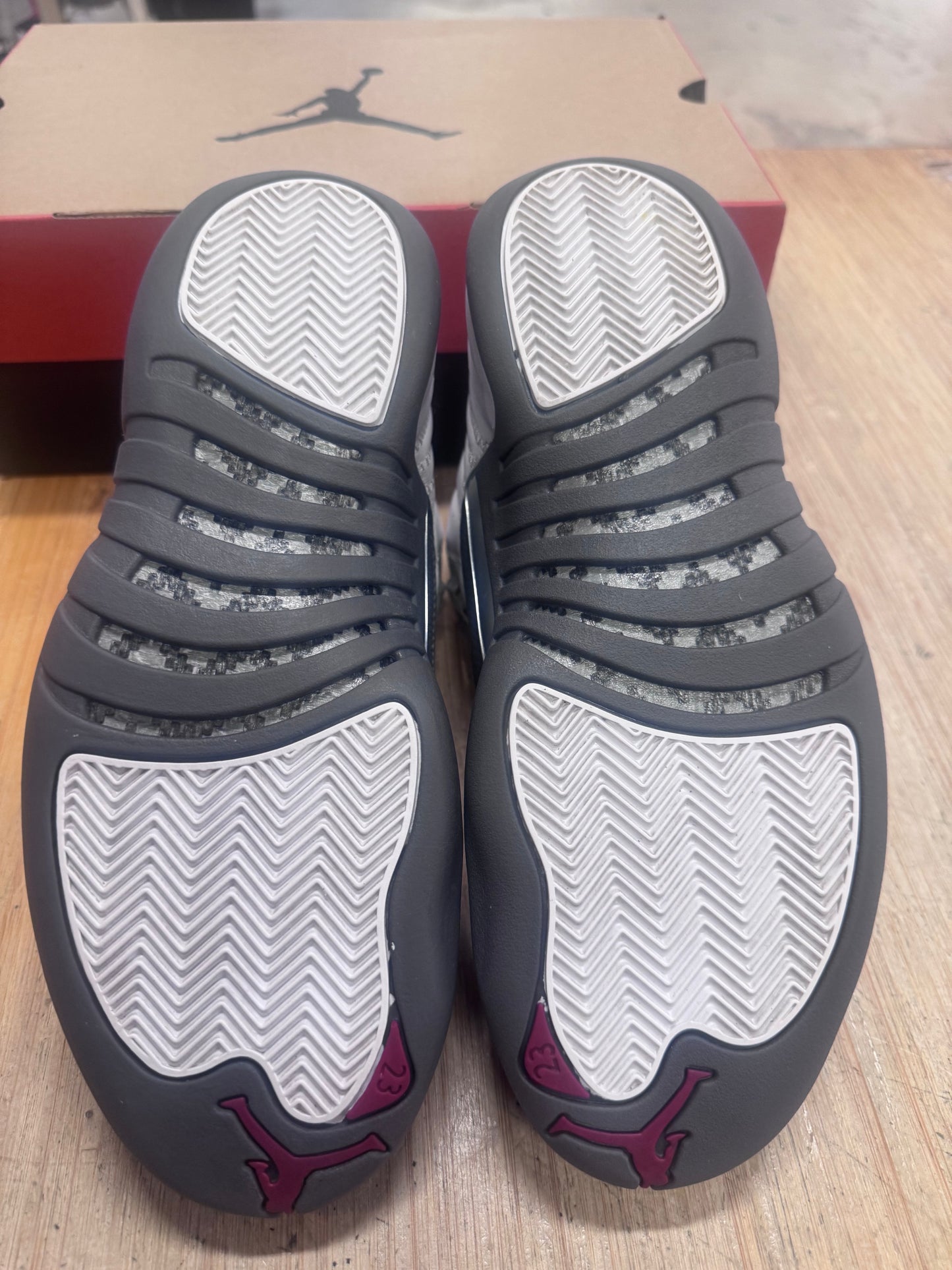 Jordan 12 White/Dark grey