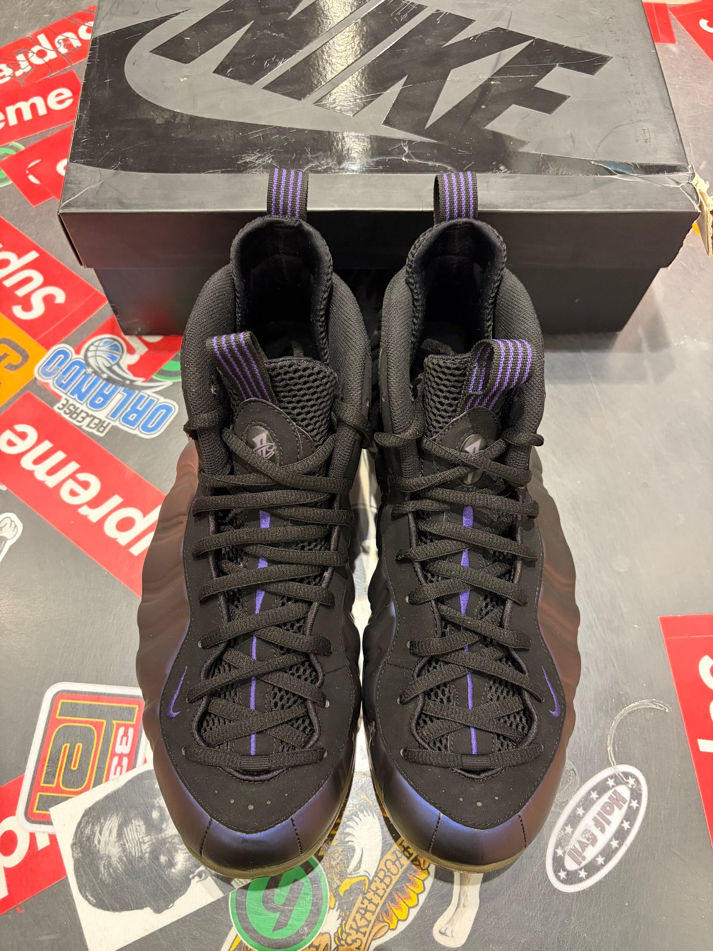 Foamposite Eggplant
