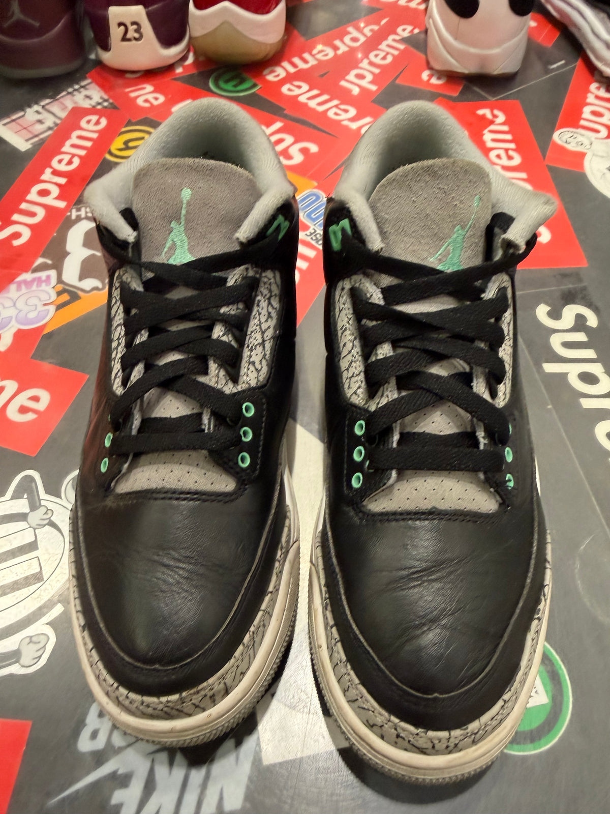 Jordan 3 Green glow