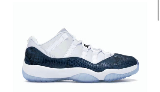 Jordan 11 Navy Snakeskin
