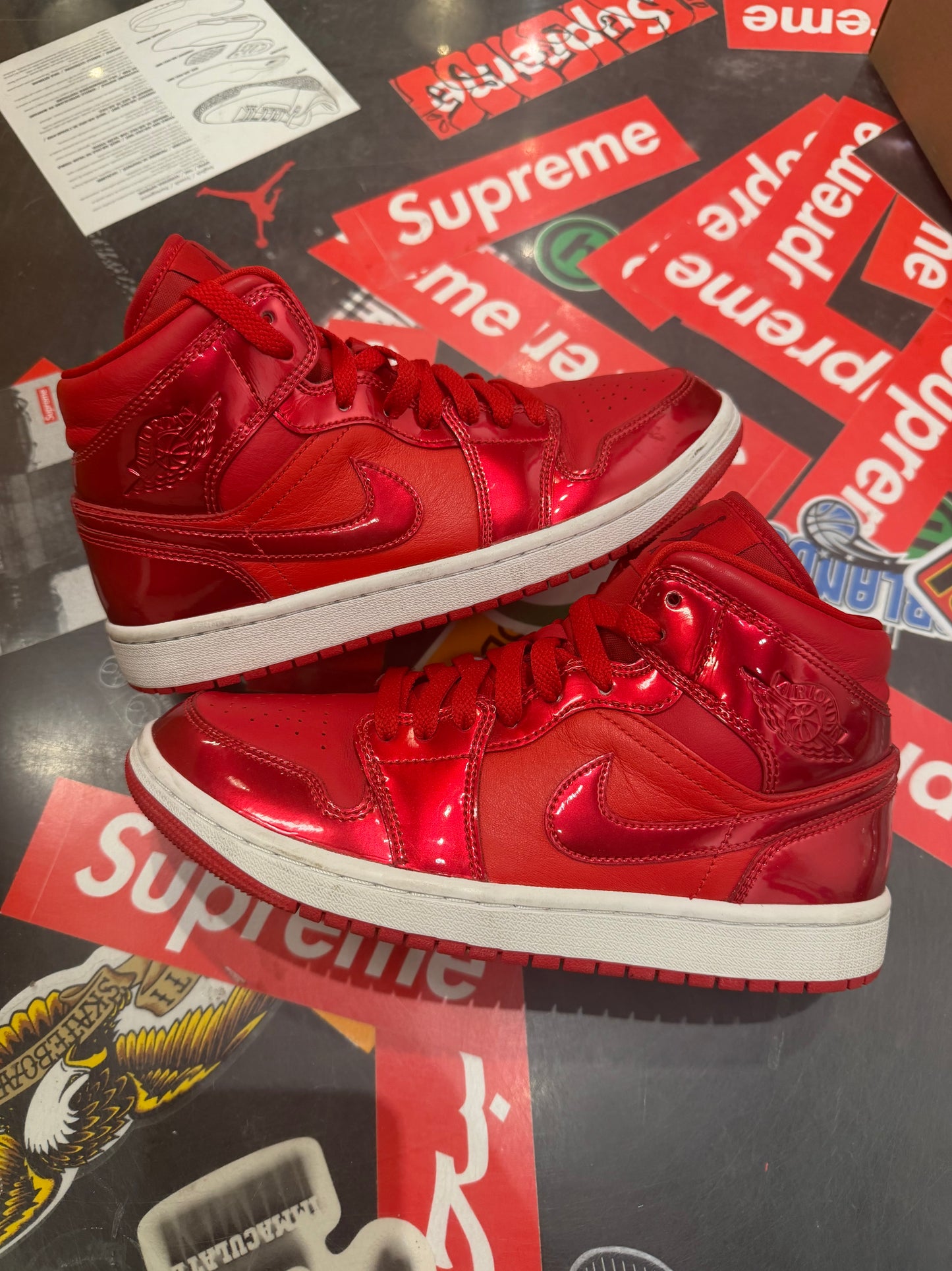 Jordan 1 mid pomegranate