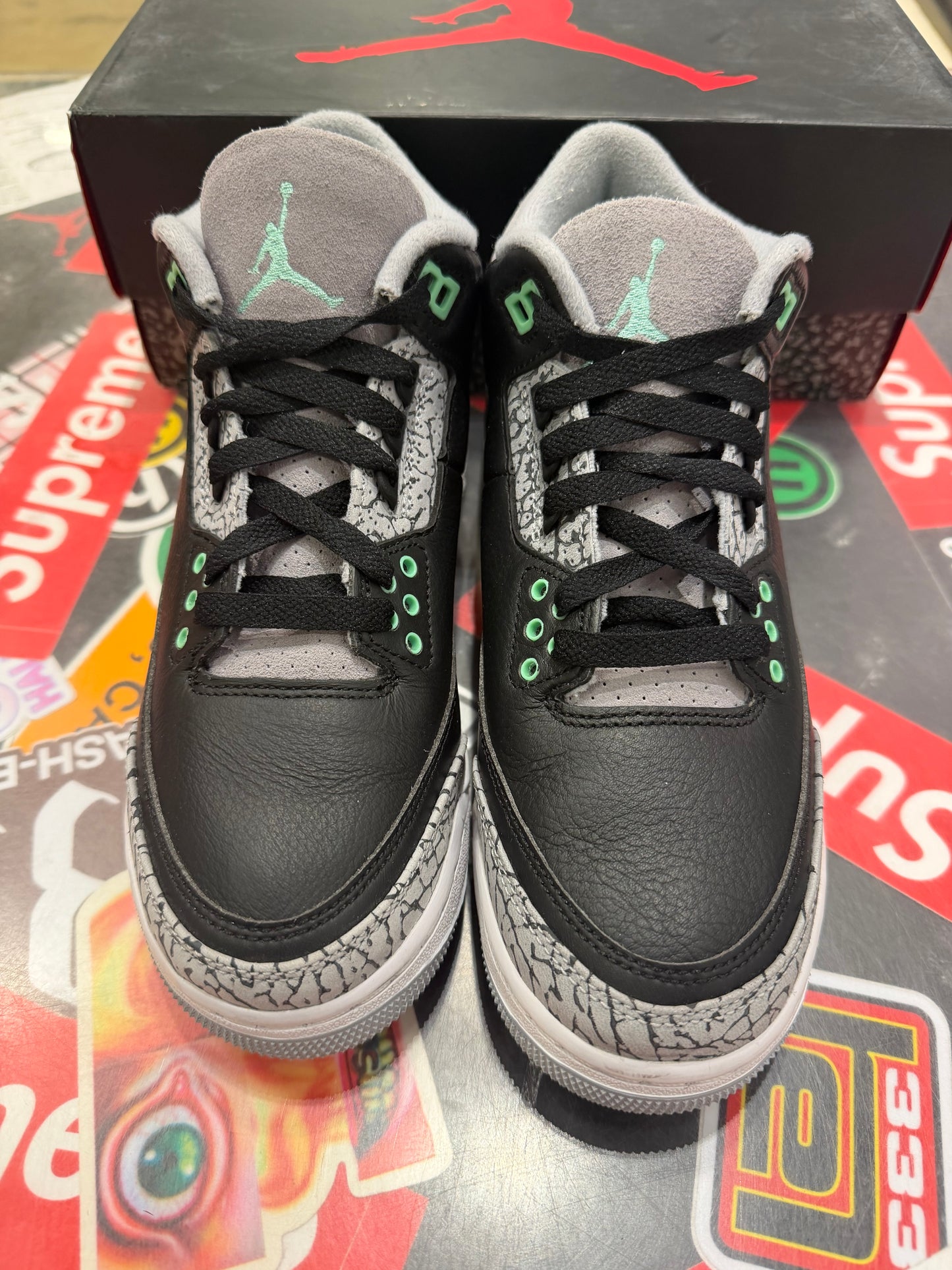 Jordan 3 Green Glow