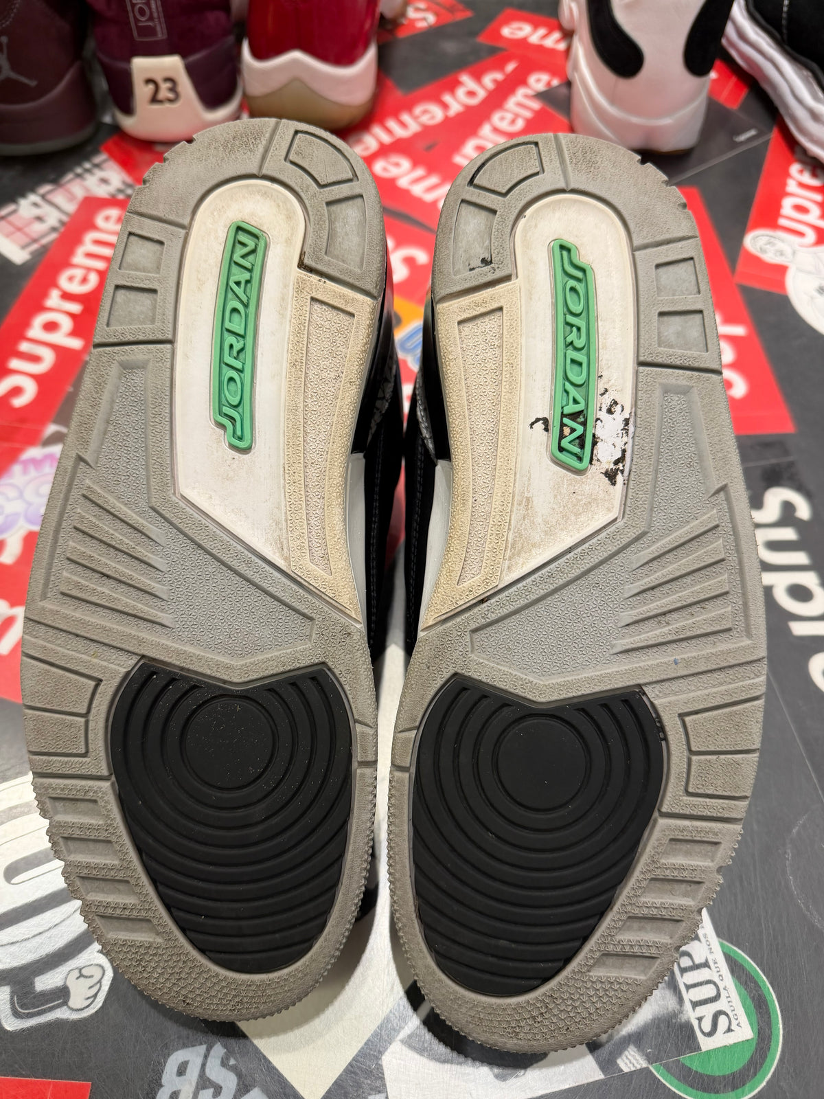 Jordan 3 Green glow