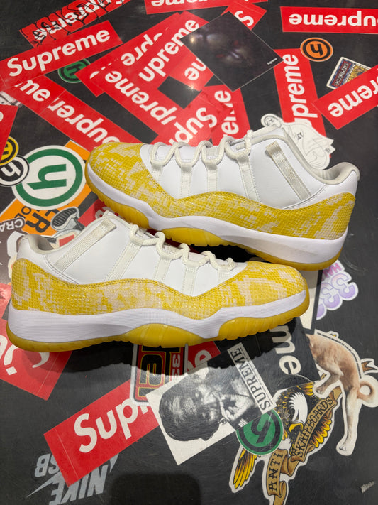 Jordan 11 Low Yellow Snakeskin(W)
