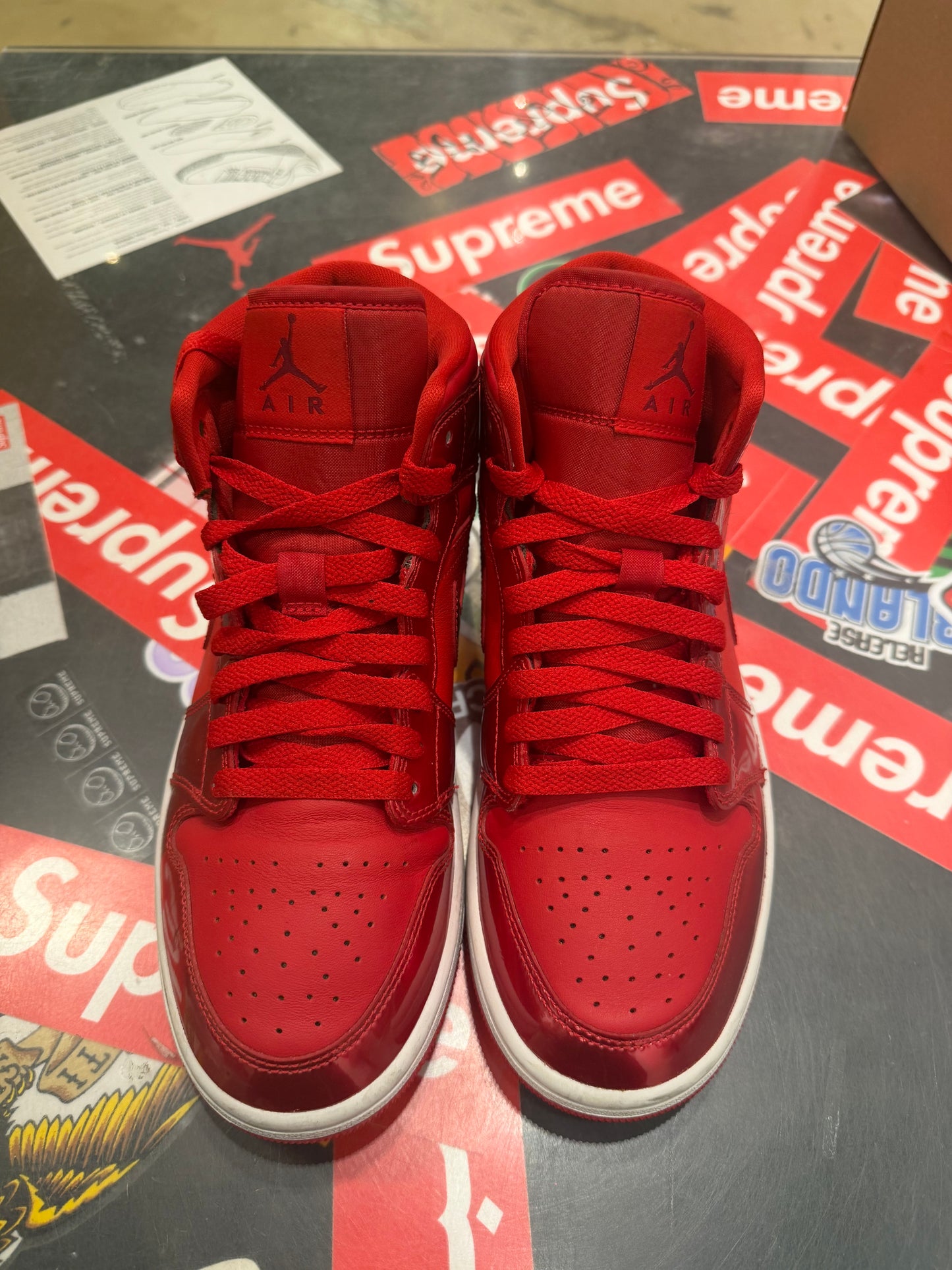 Jordan 1 mid pomegranate