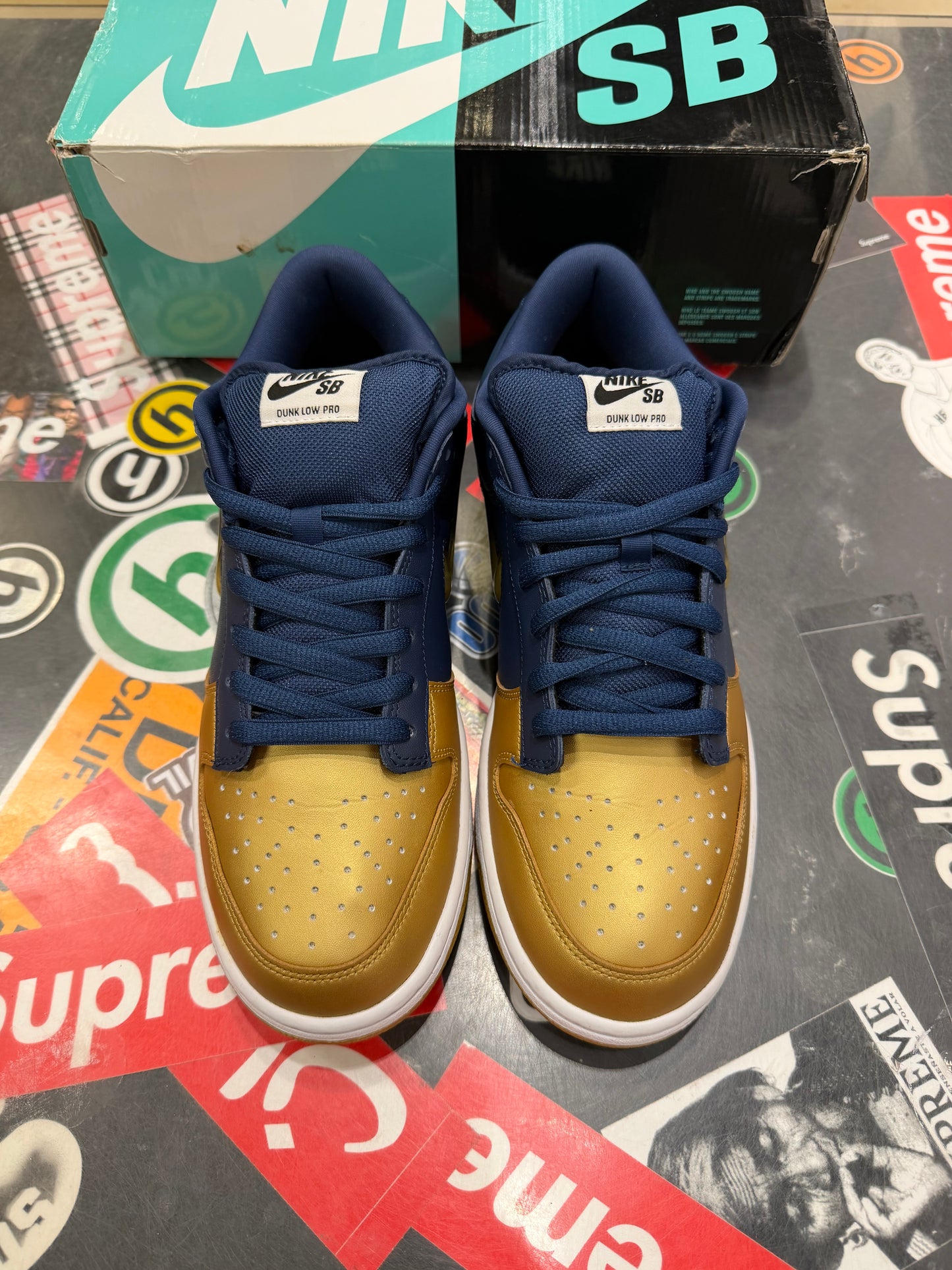 Supreme SB Jewel Swoosh Gold