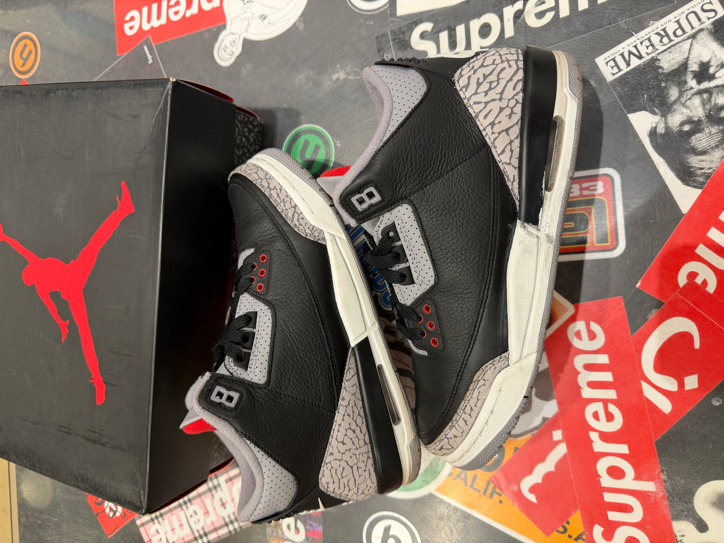 Jordan 3 Black cement