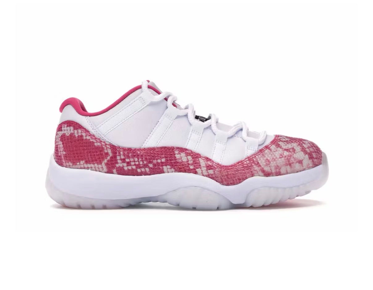 Jordan 11 Low Pink Snakeskin
