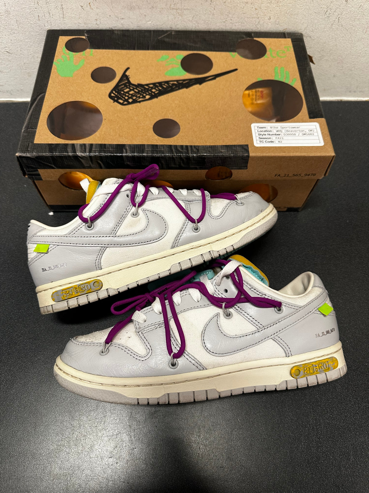 Off-White Dunk Lot 21