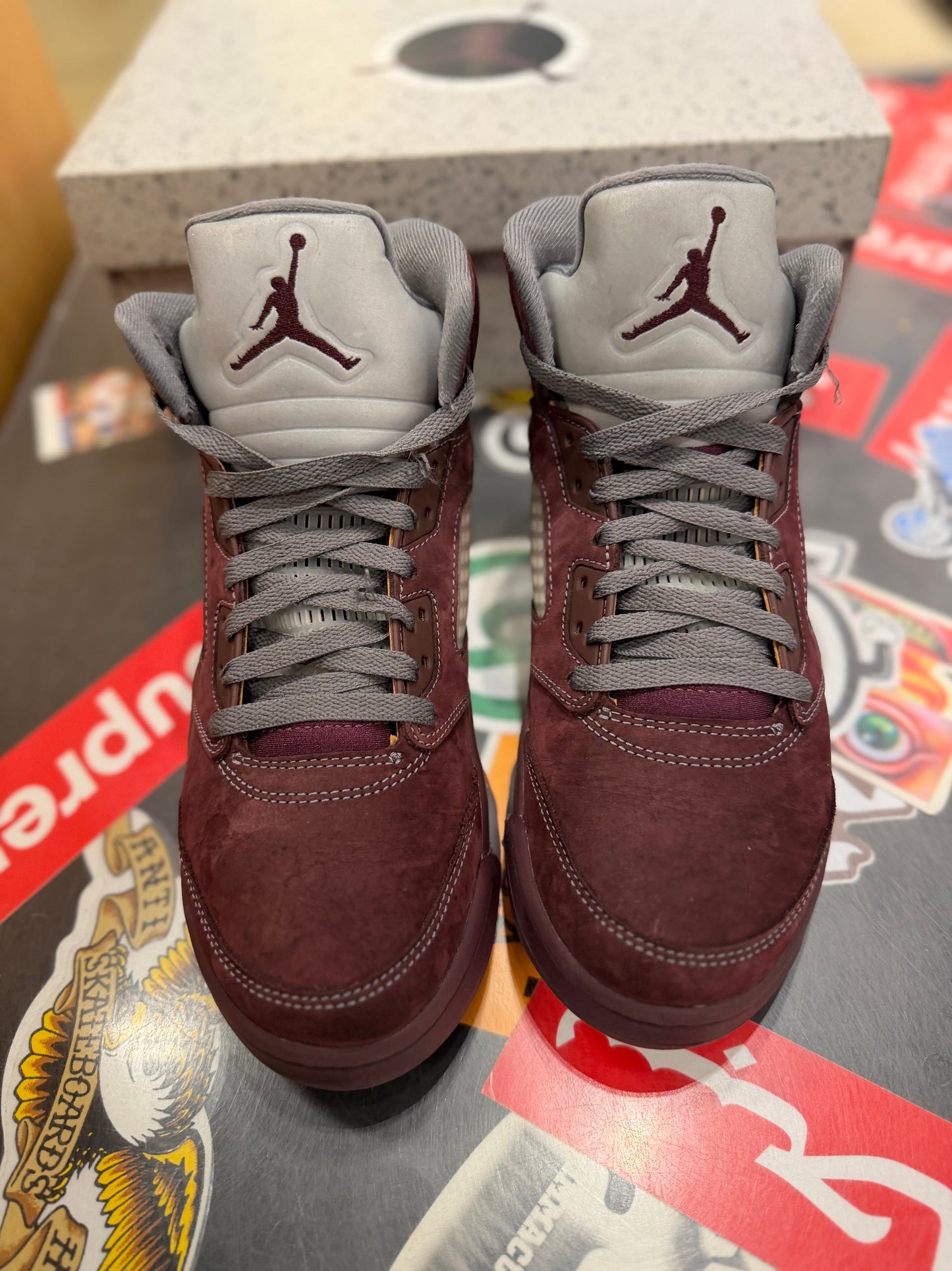 Jordan 5 Burgandy