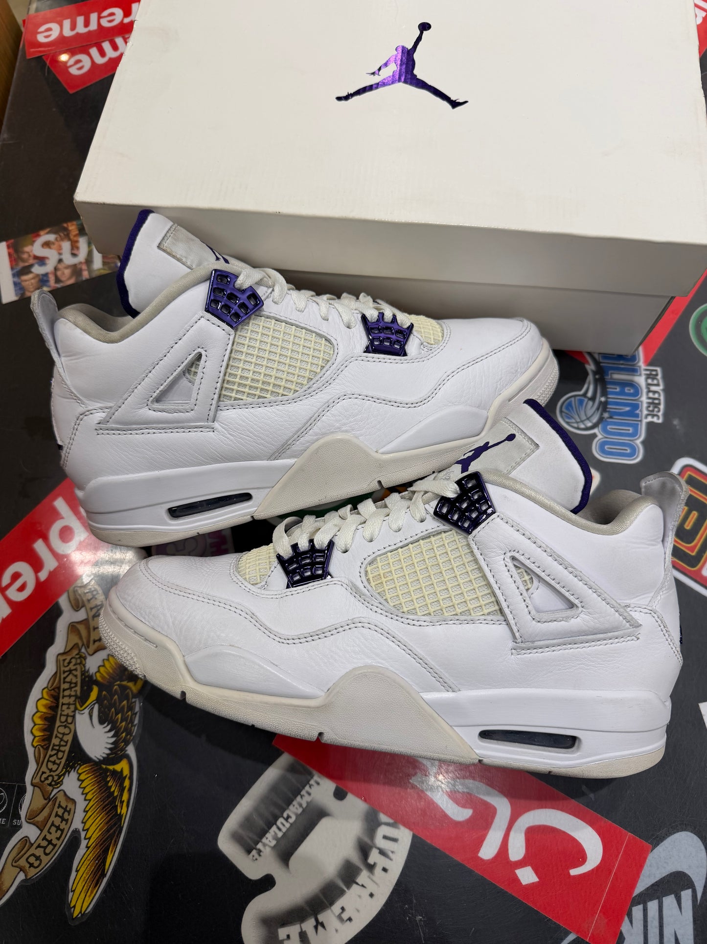 Jordan 4 Purple Metallic