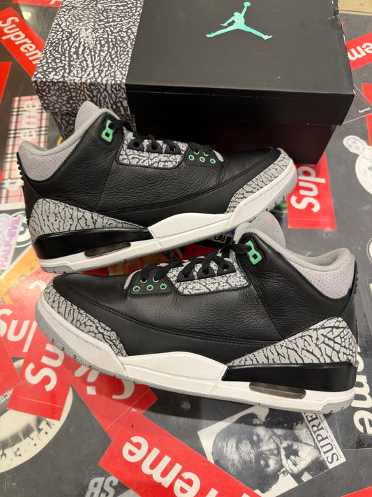 Jordan 3 Green glow