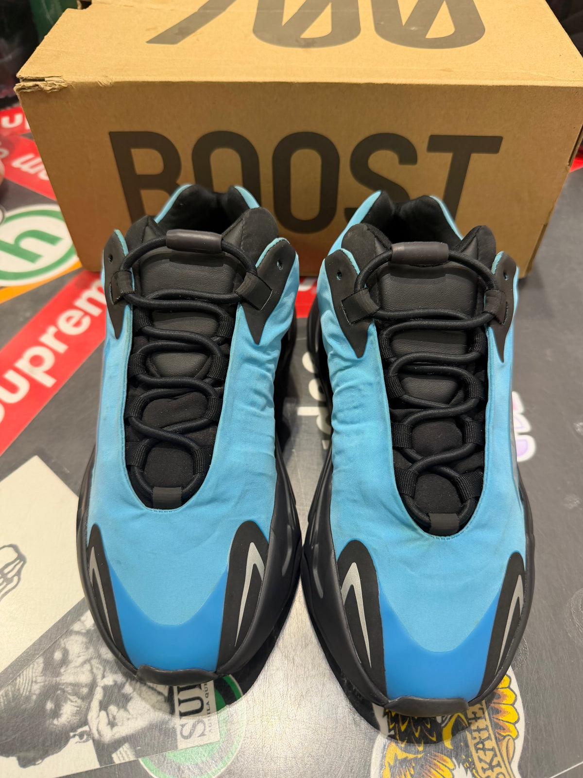 Yeezy 700 bright cyan
