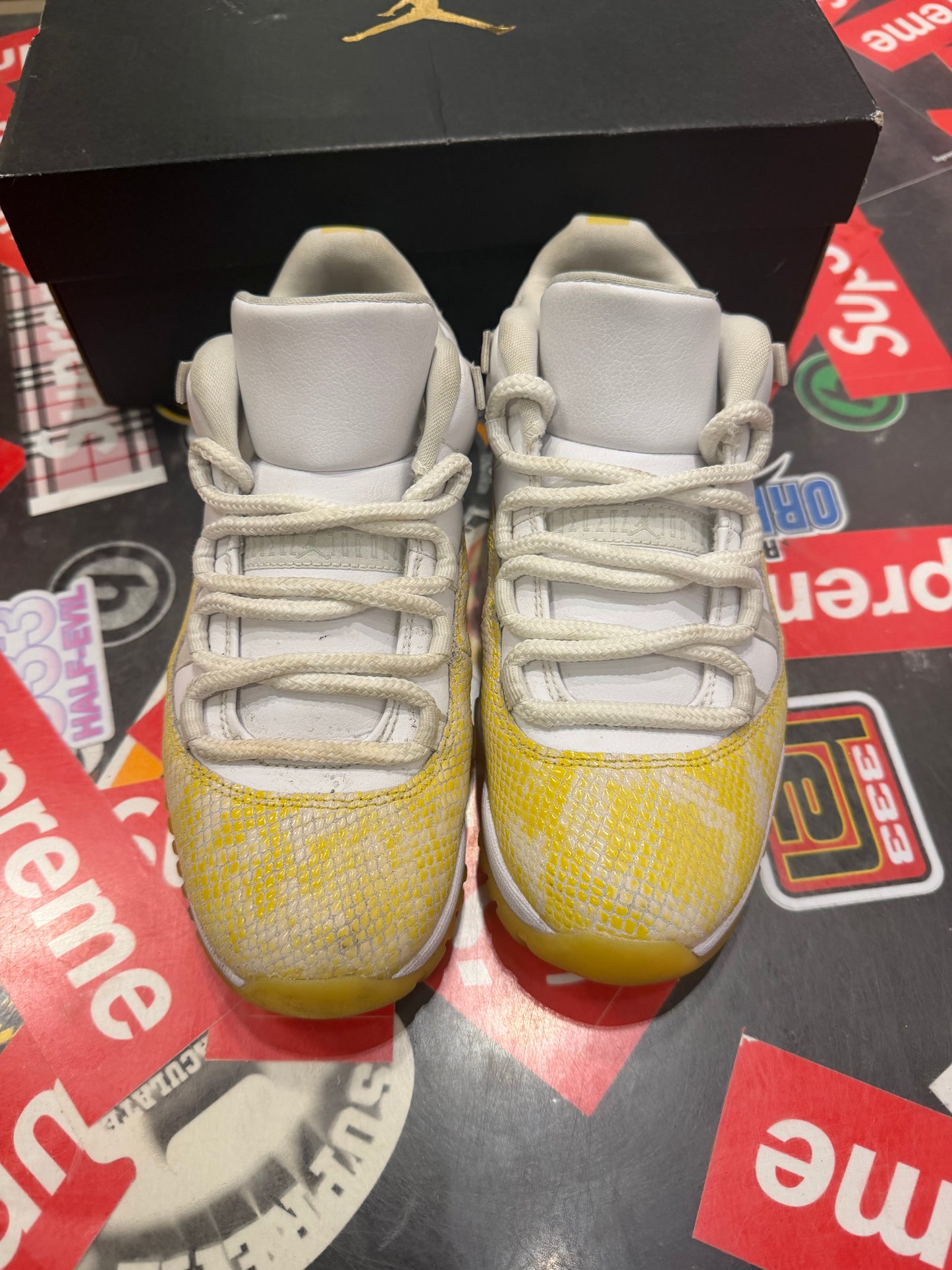 Jordan 11 Low Yellow Snakeskin (W)