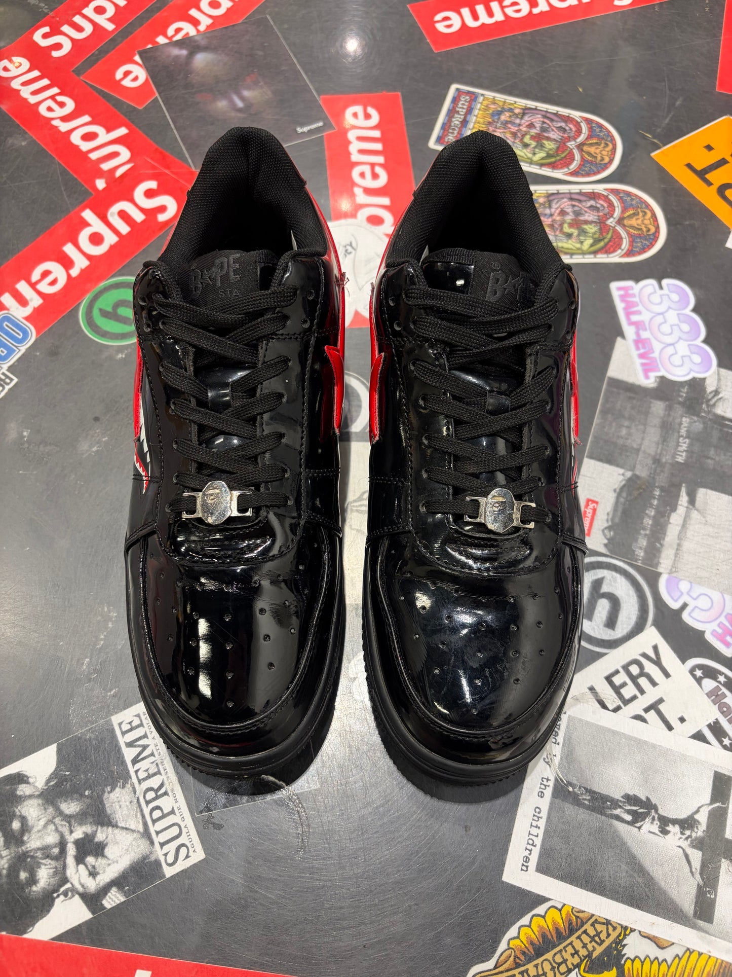 Bapesta Low Black/Red