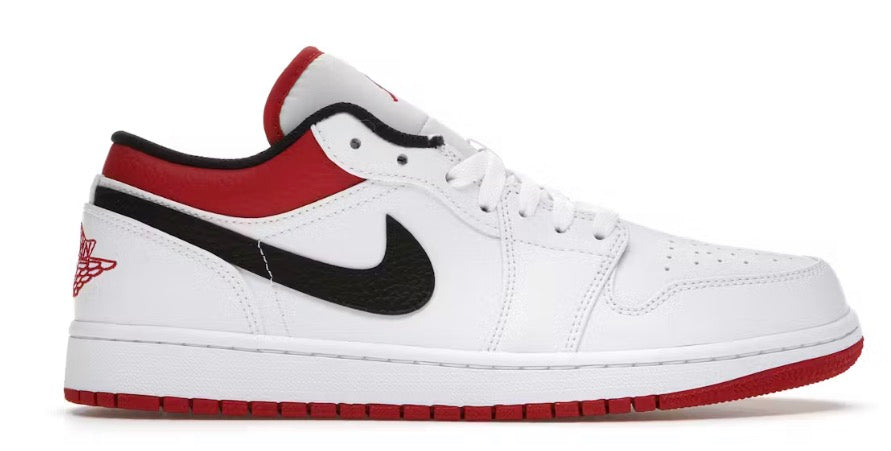 Jordan 1 Low White university red