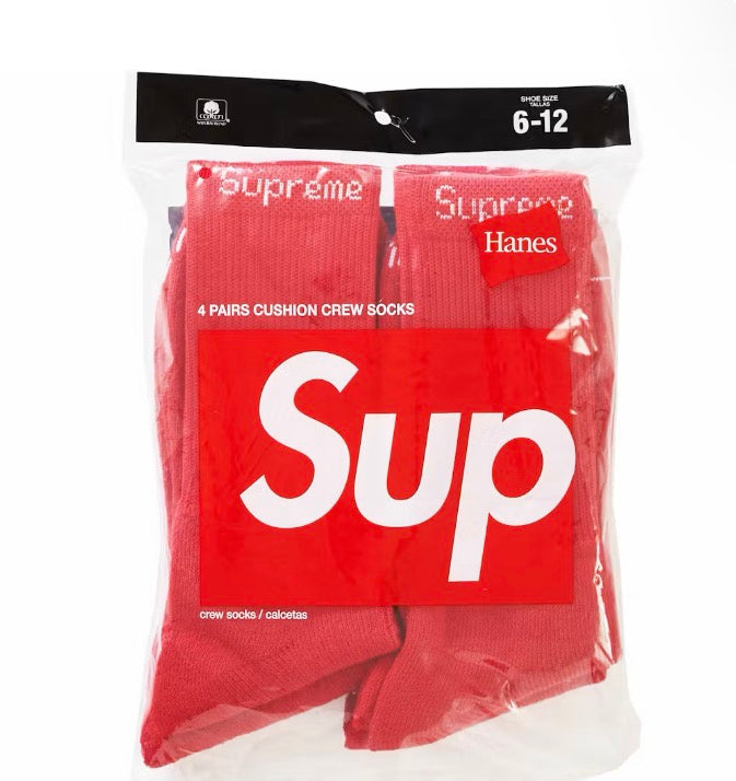 Supreme Socks Red