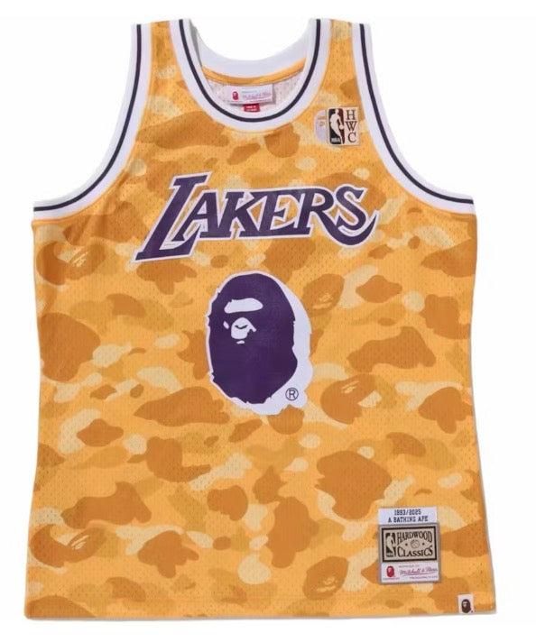 Bape x Mitchell & Ness Lakers Jersey