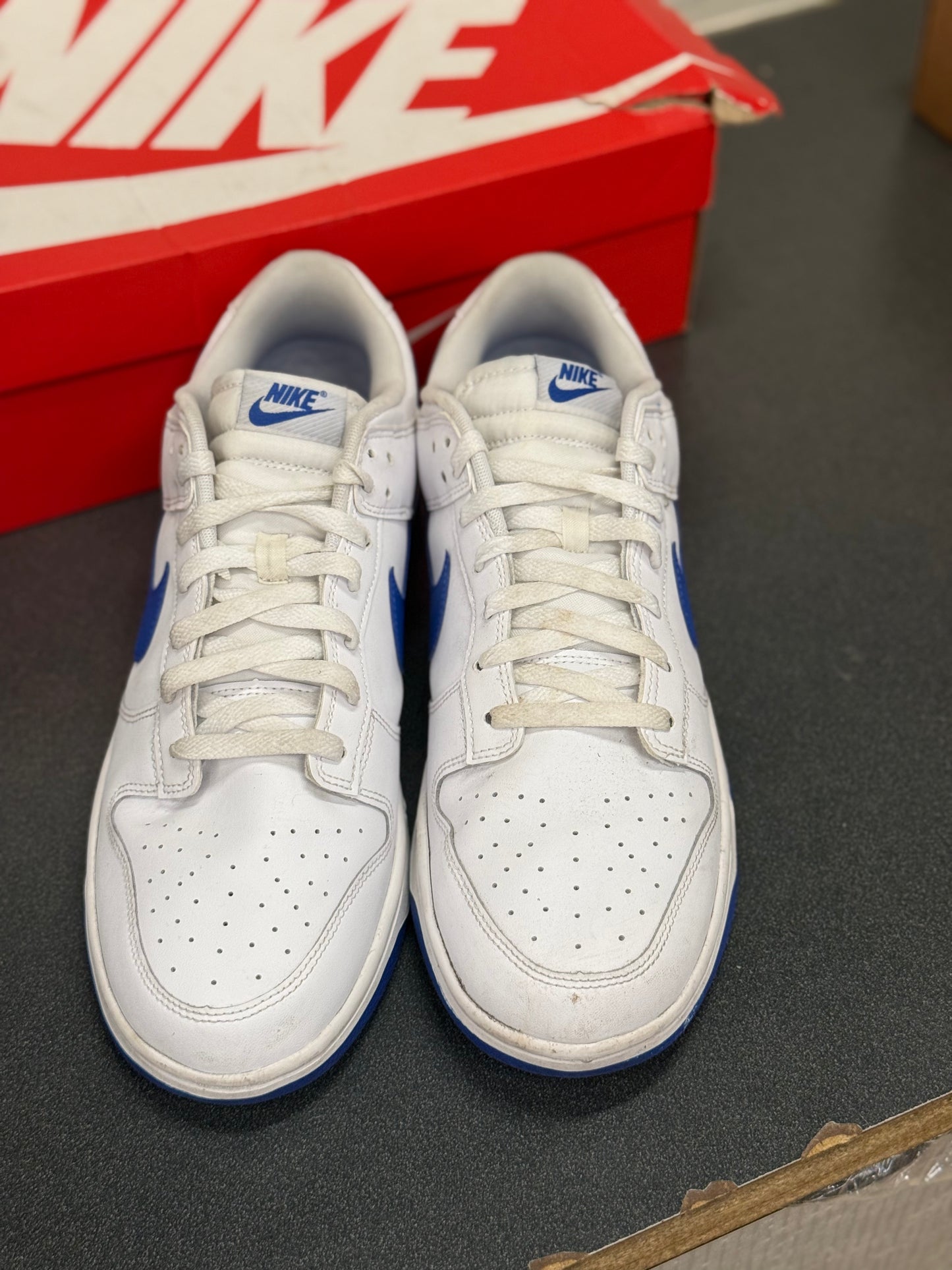 Dunk Low White Hyper Royal