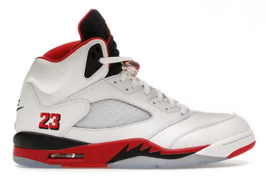 Jordan 5 Fire Red Black Tongue