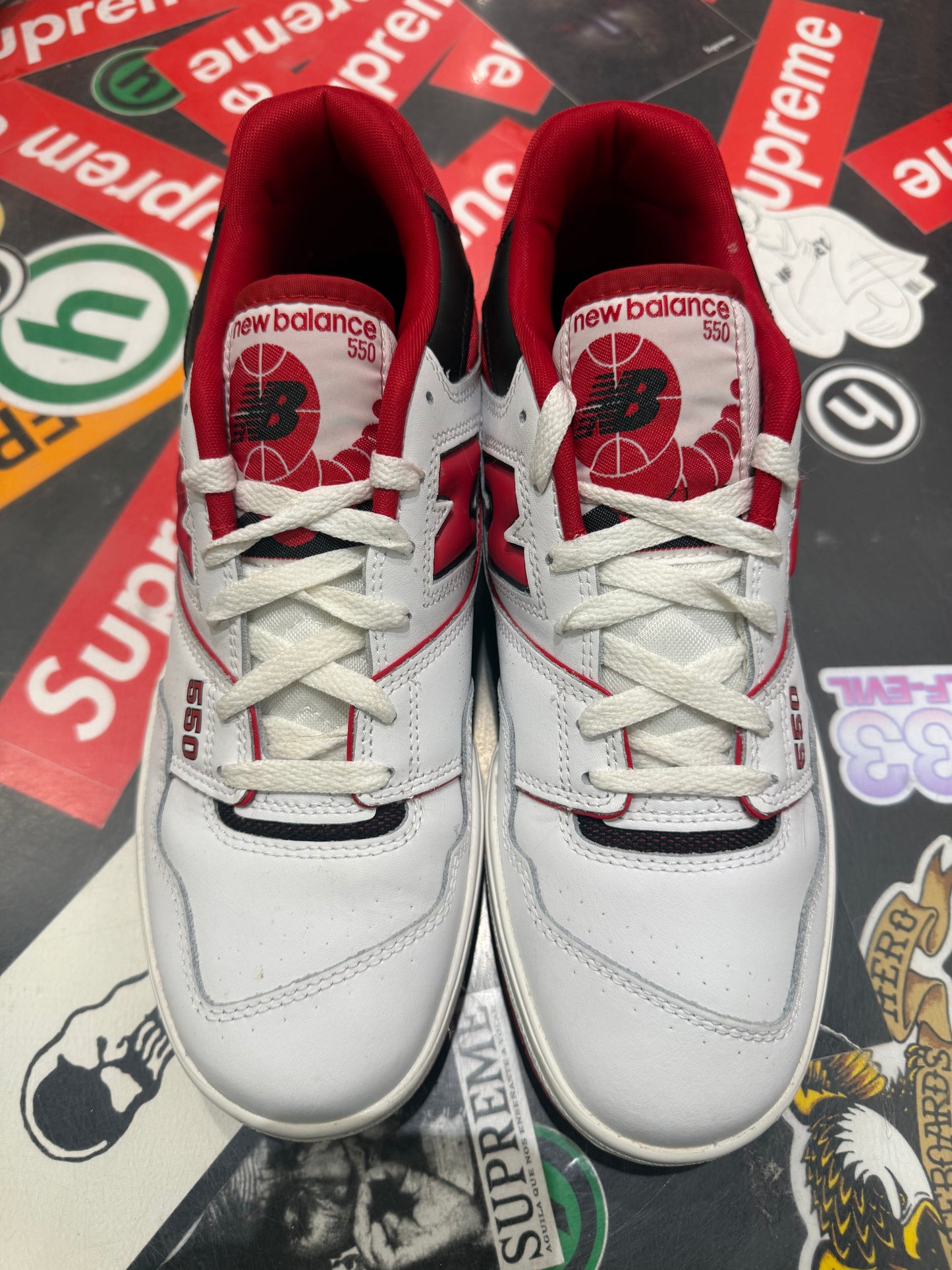New Balance 550 White/Red