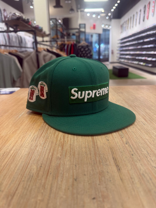 Supreme Jerseys Box Logo Hat Green