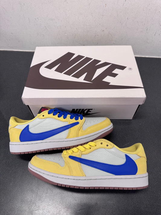 Travis Scott Jordan 1 Low Canary Yellow (W)