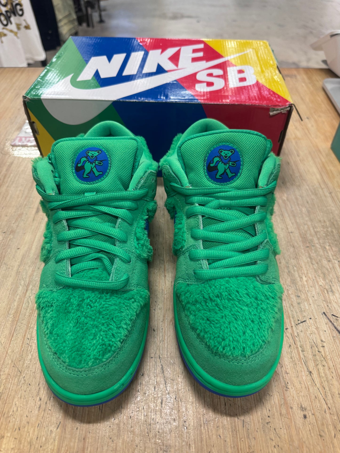 Sb dunk low Grateful Dead green