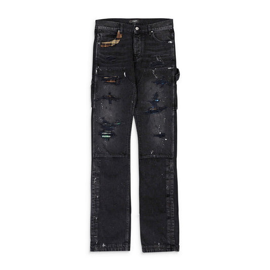 Amiri Black Double Knees
