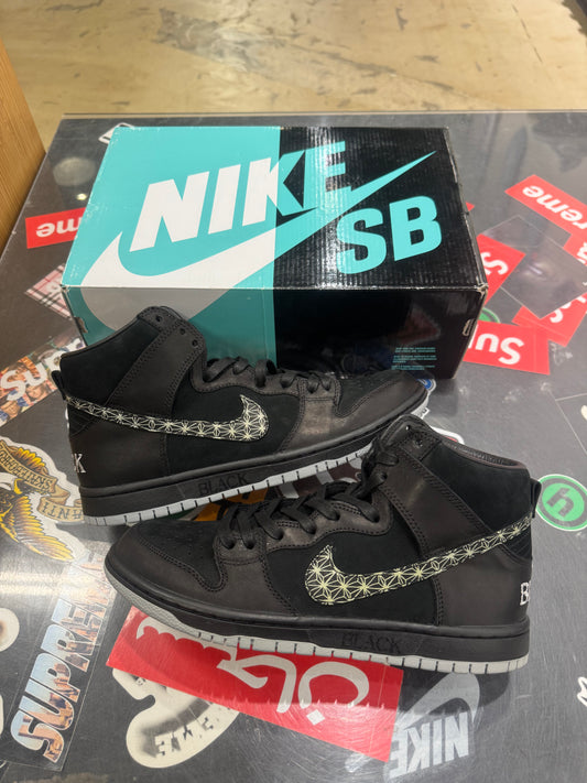 Sb Dunk High Black Bar