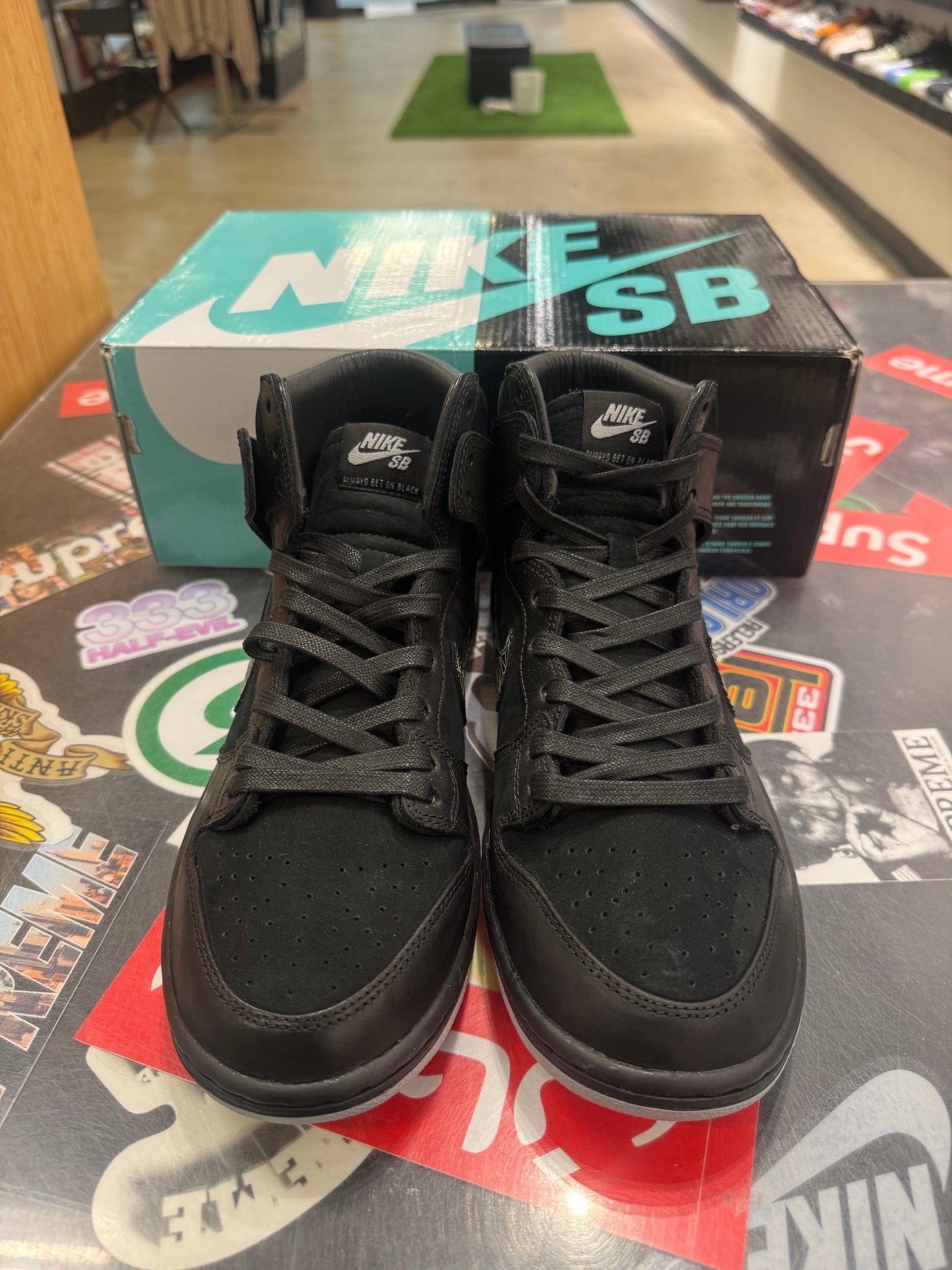Sb Dunk High Black Bar
