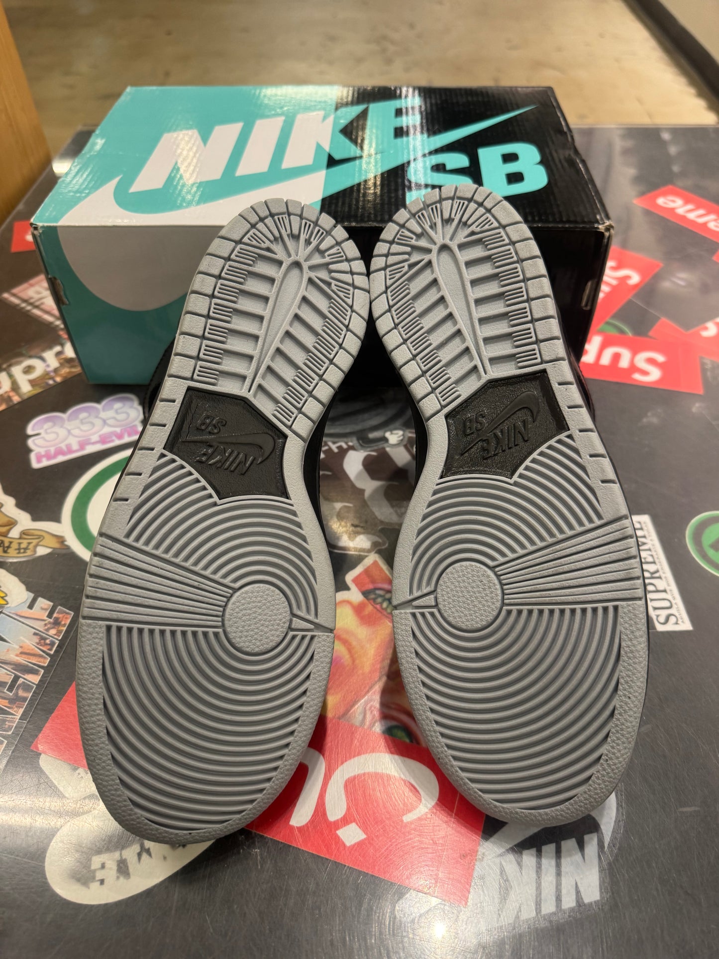 Sb Dunk High Black Bar