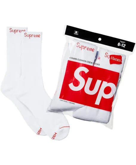Supreme Socks White
