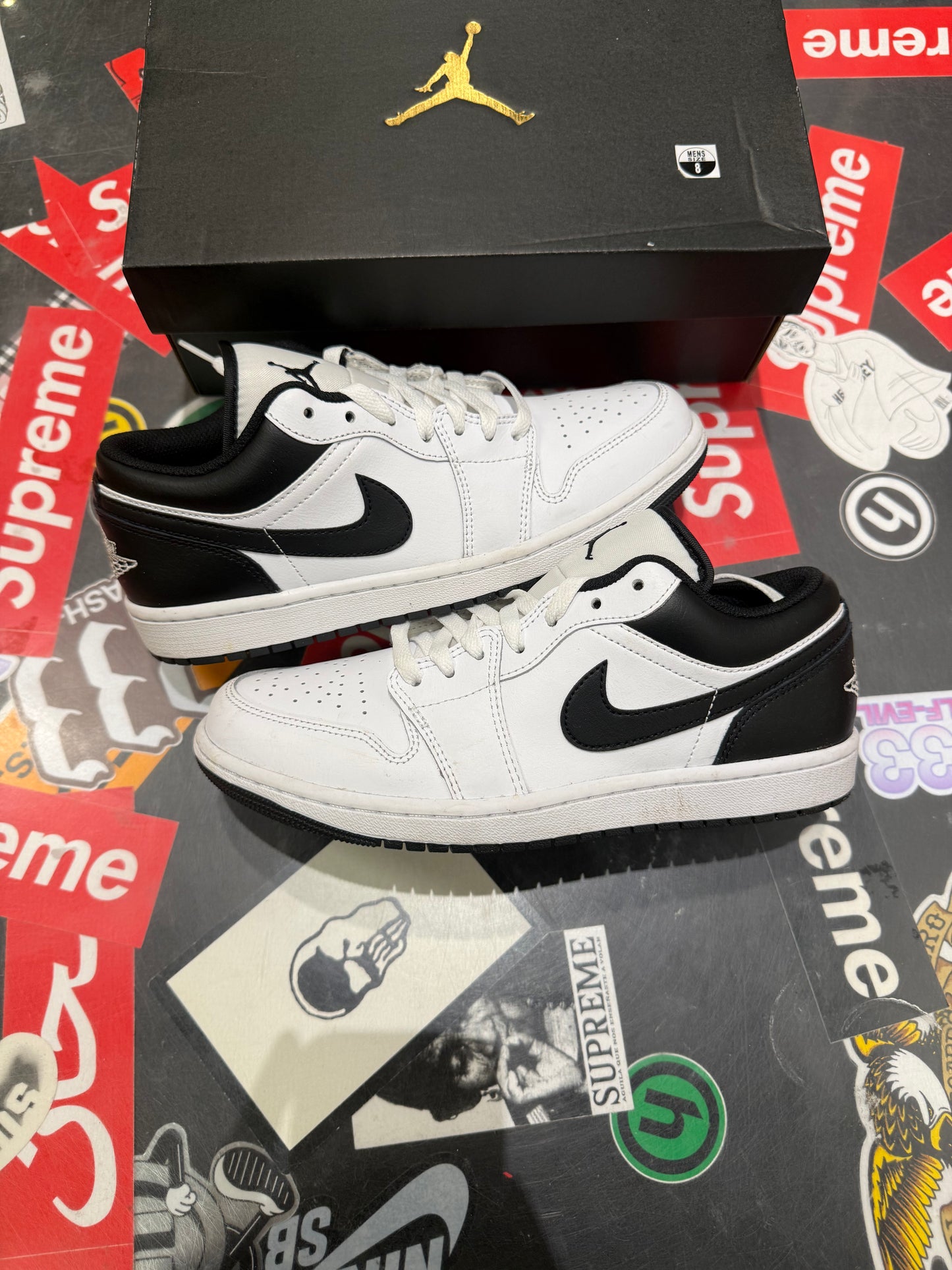 Jordan 1 Low White/Black