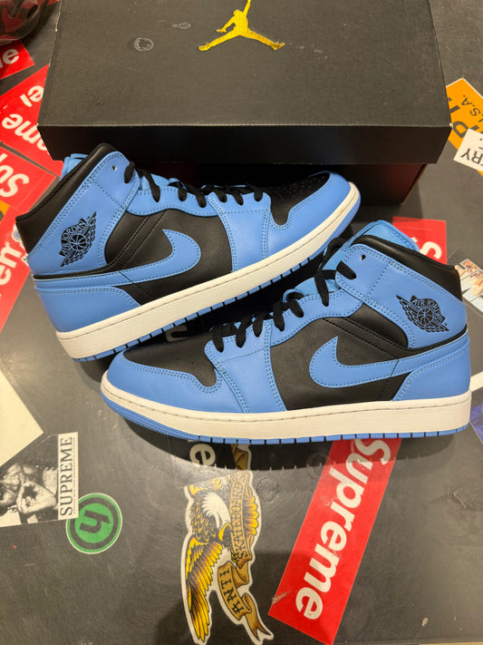 Jordan 1 Mid University Blue/Black