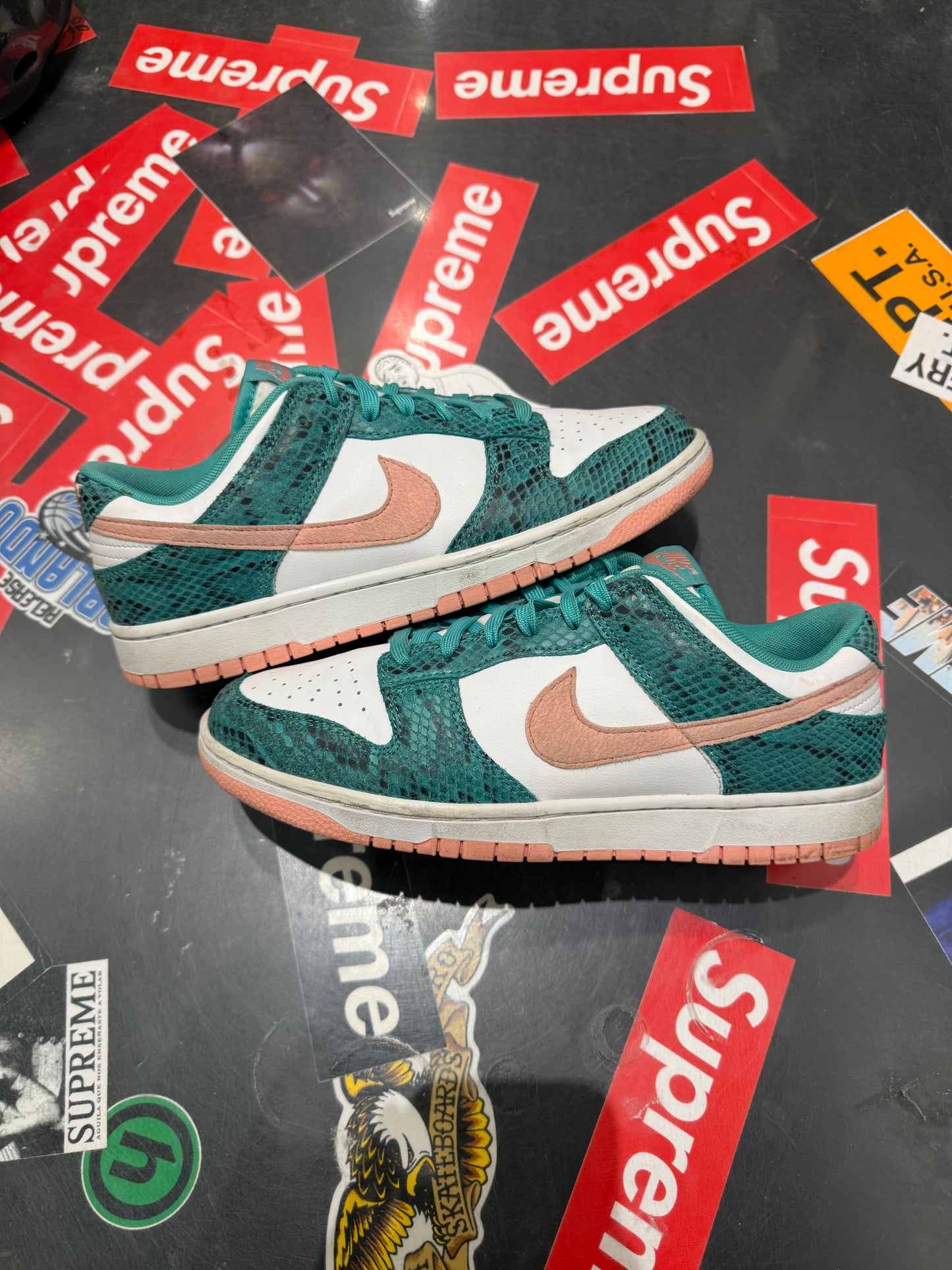 Dunk Low Coral Snakeskin