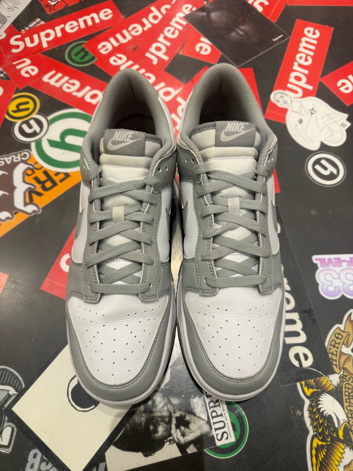 Dunk Low White Light Smoke Grey
