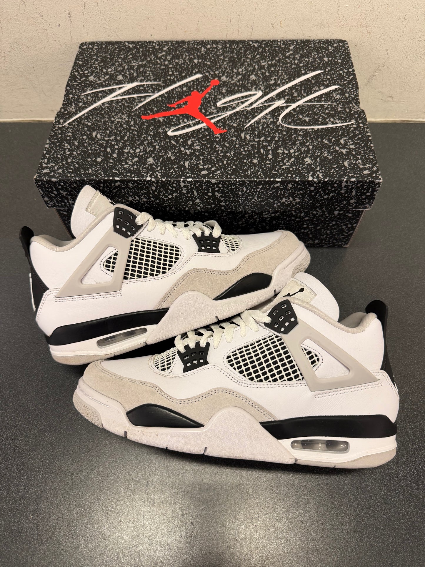 Jordan 4 Military Black Clean
