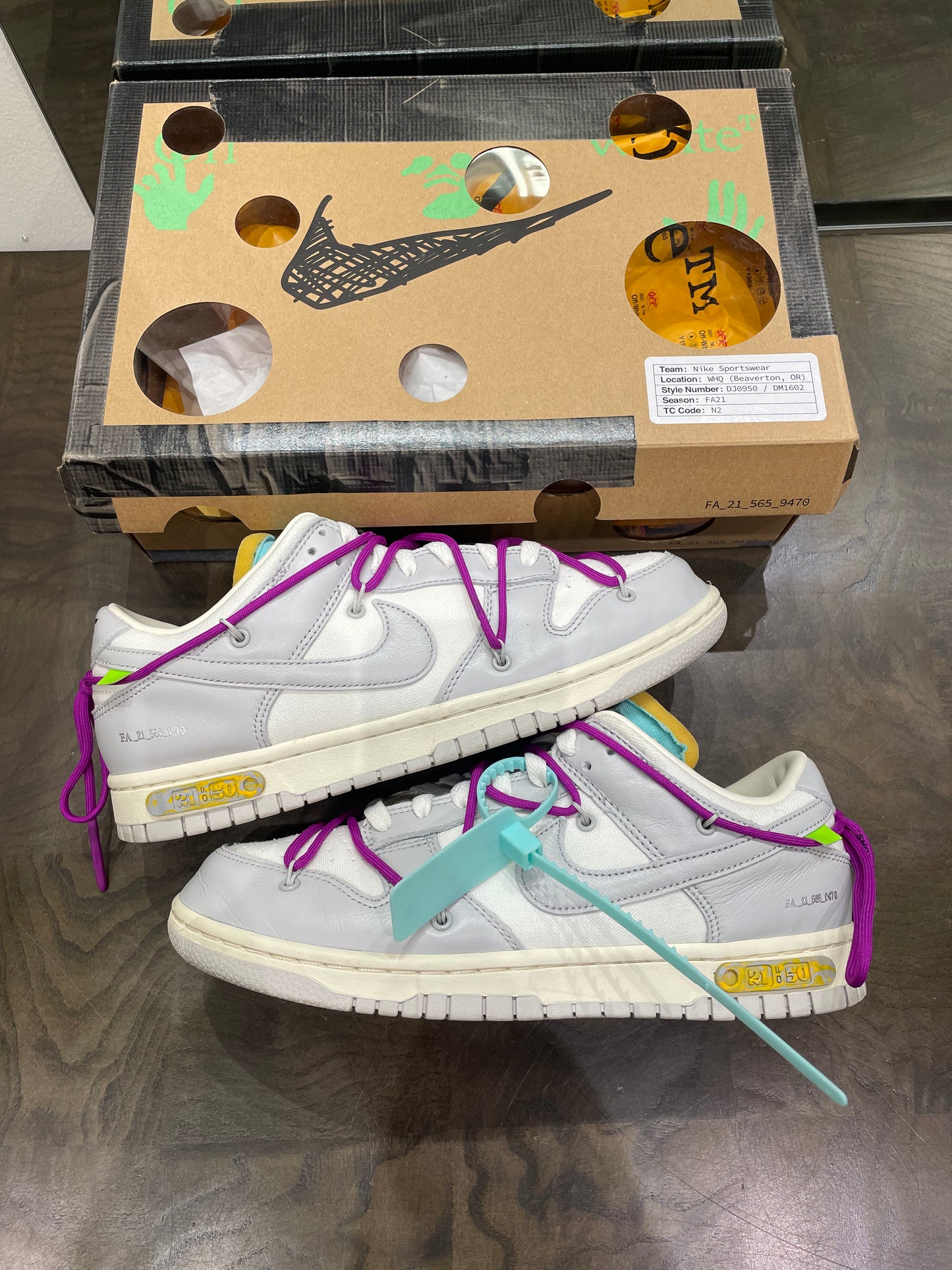 Off-White Dunk Lot 21 (Used)